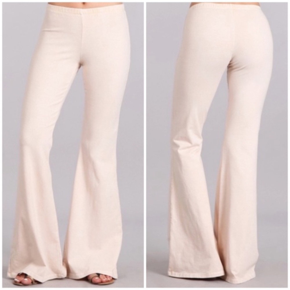 Nude Boho Mineral Wash Flared Pants